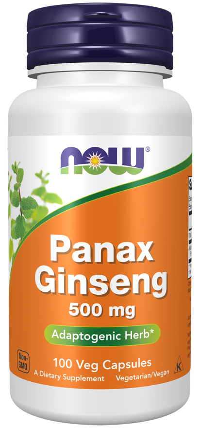 NOW  Panax Ginseng 500 mg  ,     100 Veg Capsules