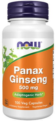 NOW  Panax Ginseng 500 mg  ,     100 Veg Capsules