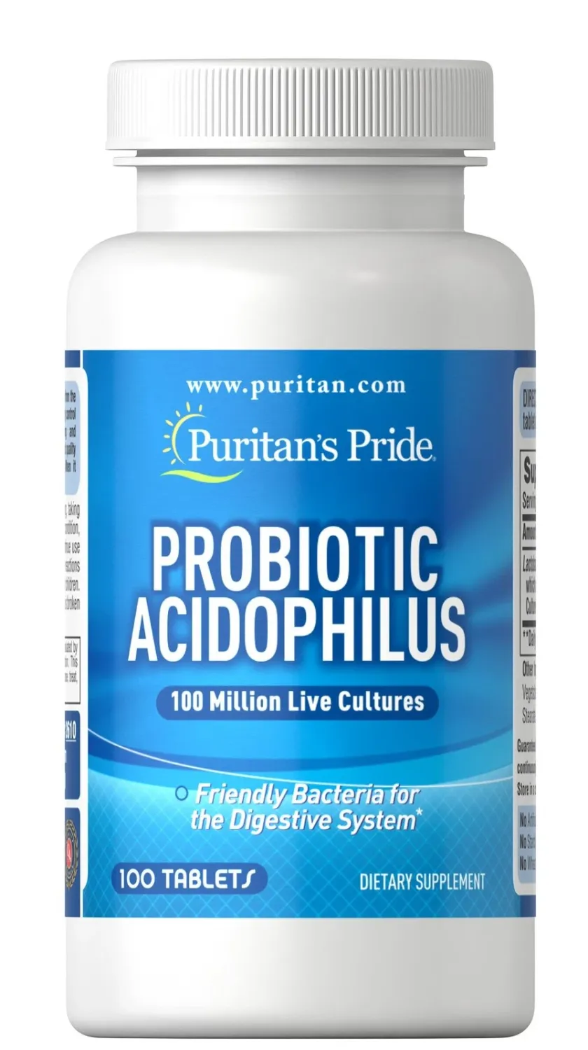 Puritan's Pride   Probiotic Acidophilus    -100 Tablets