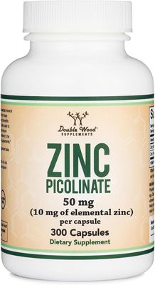 Double Wood Zinc Picolinate  50 mg. -  300 Capsules