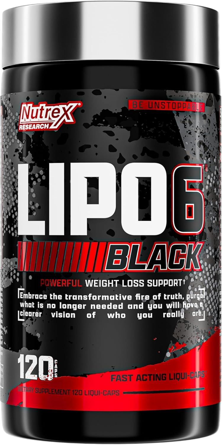 Nutrex Lipo-6 Black Max Strength Fat Burner    120 Capsules