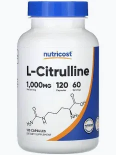 Nutricost   L-Citrulline  1000 mg. -  120 Capsules