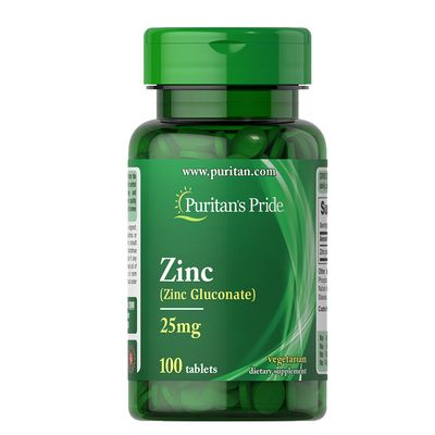 Puritan's Pride Zinc Gluconate 25 mg / 100 Tablets
