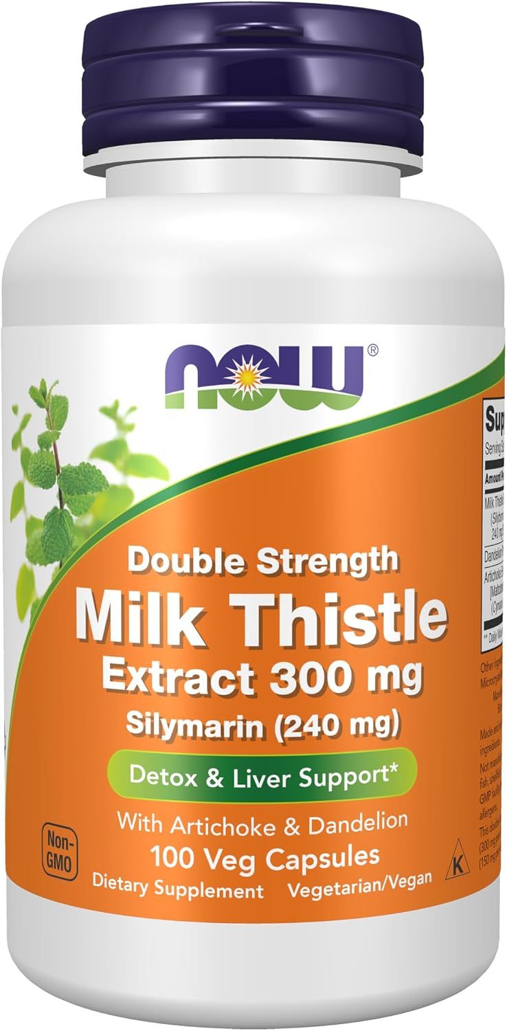 NOW   Milk Thistle Extract, Silymarin (240 mg), 100 Veg Capsules