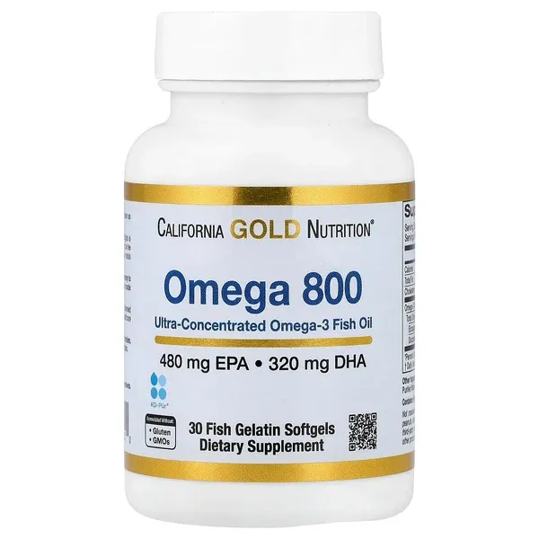 California   Omega 800, 30 Fish Gelatin Softgels