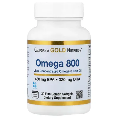 California   Omega 800, 30 Fish Gelatin Softgels