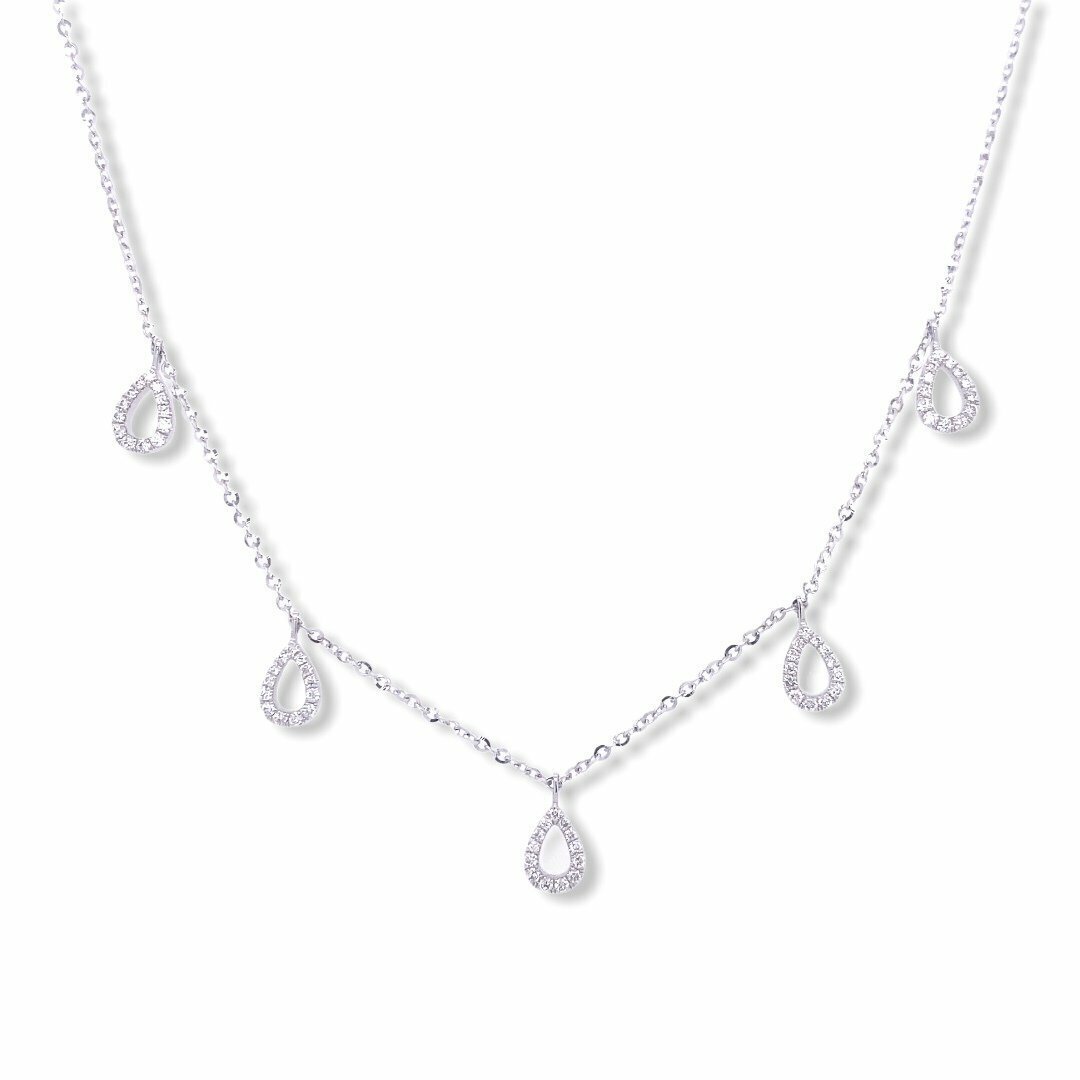 Diamond Necklace 18 Carat White Gold