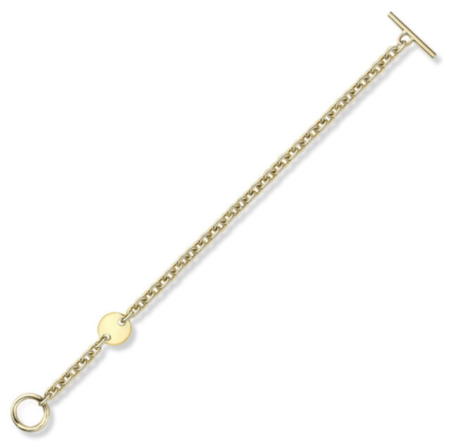 A Ladies 9 Carat Yellow Gold Belcher Link Bracelet