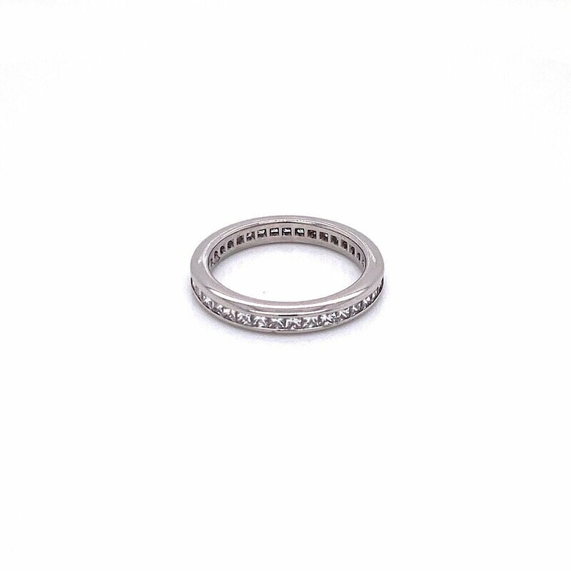 Pre-Owned Princess Cut Diamond Full Eternity ring