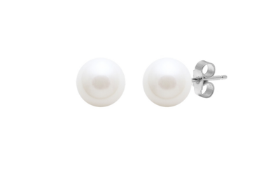 Cultured River Pearl Stud Earrings 8.5-9 mm