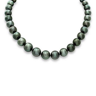 Tahitian Cultured Pearl Necklace White Gold