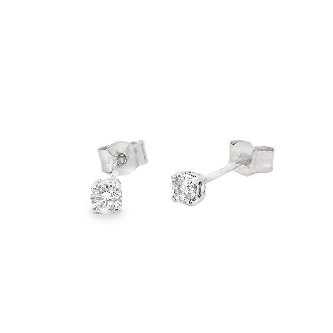 Diamond Stud Earrings 18 Carat White Gold