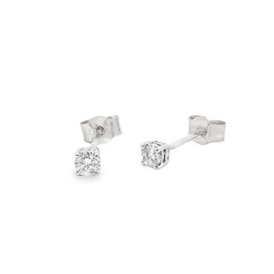 Diamond Stud Earrings 18 Carat White Gold