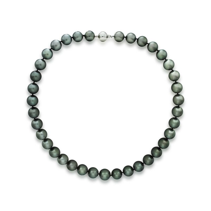 Tahitian Cultured Pearl Necklace White Gold