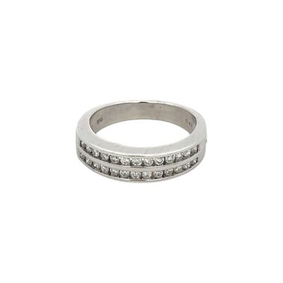 Brilliant Cut Diamond Half Eternity Ring