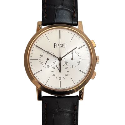 Piaget Altiplano Rose Gold Manual Wind Chronograph 41mm G0A40030 Unworn Condition With Box and Papers