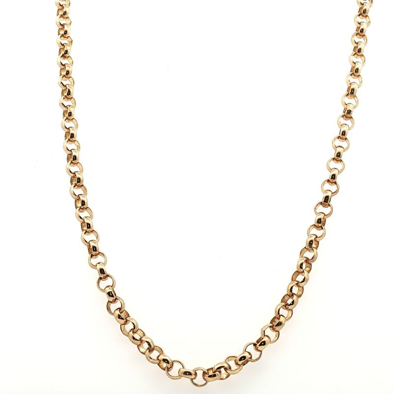 A 9 Carat Yellow Gold 24 Inch Belcher Chain Necklace A 9 Carat Yellow Gold 24 Inch Belcher Chain Necklace