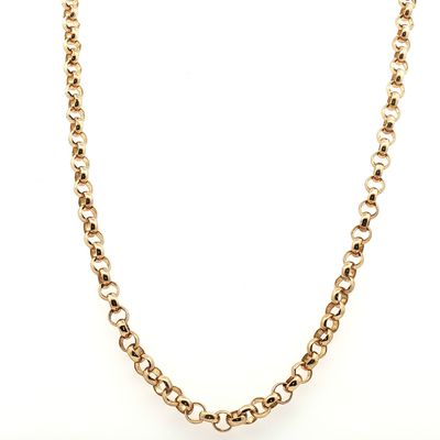 A 9 Carat Yellow Gold 24 Inch Belcher Chain Necklace