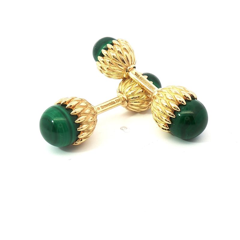 18 Carat Gold Tiffany Schlumberger Acorn Cufflinks