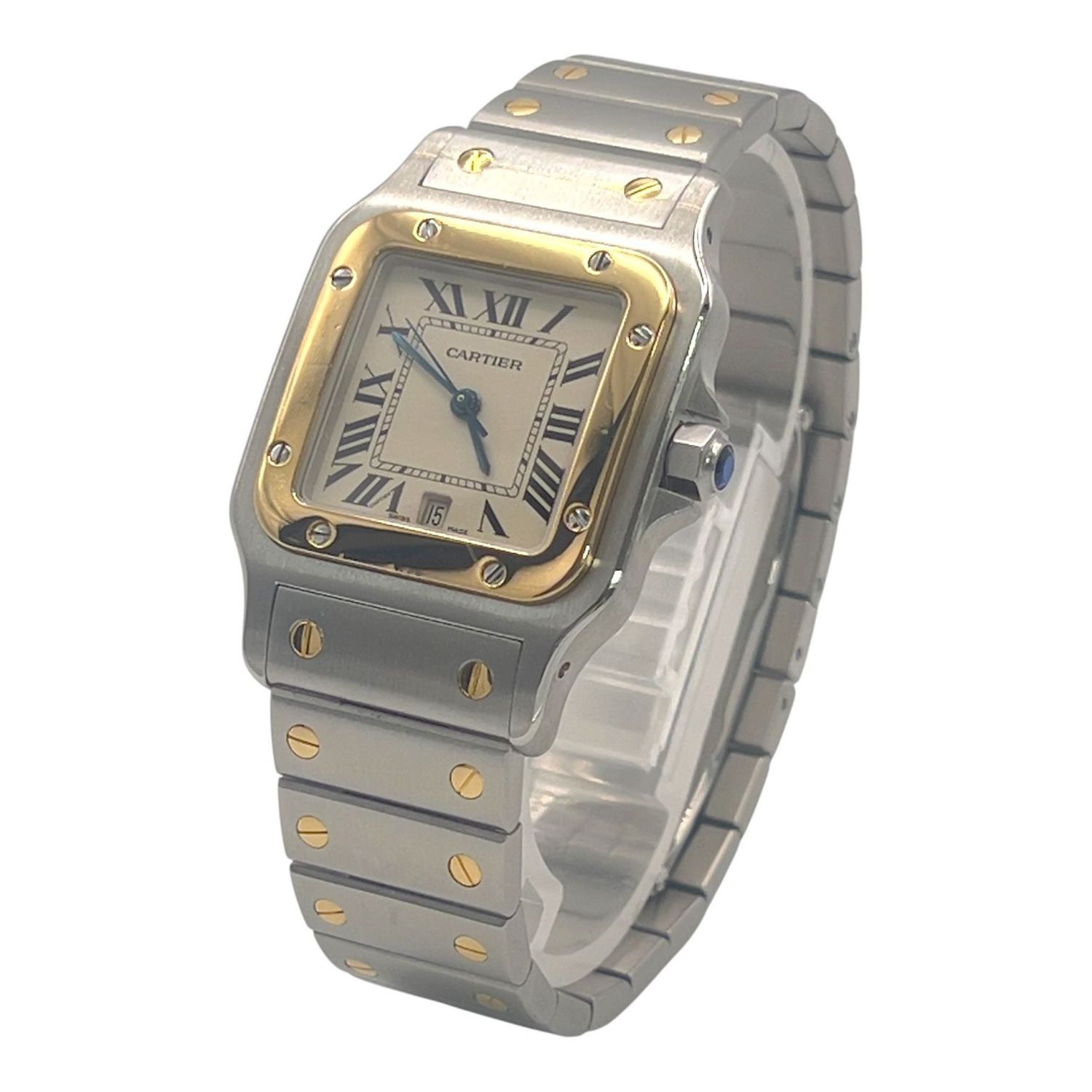 Santos de Cartier Galbee Steel and Gold Bracelet watch