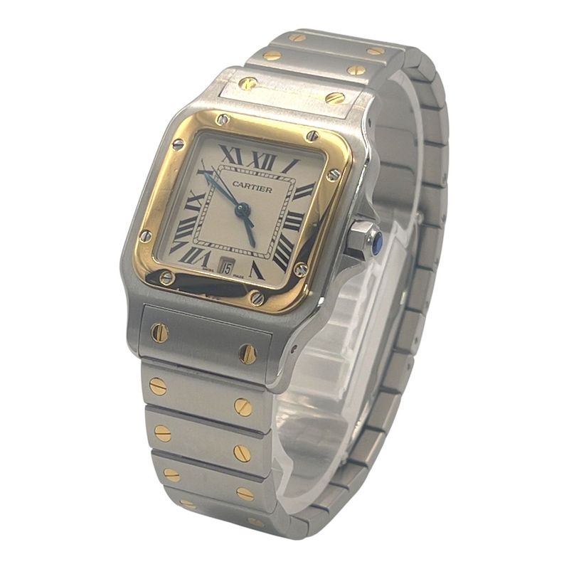 Santos de Cartier Galbee Steel and Gold Bracelet watch Santos de Cartier Galbee Steel and Gold Bracelet watch