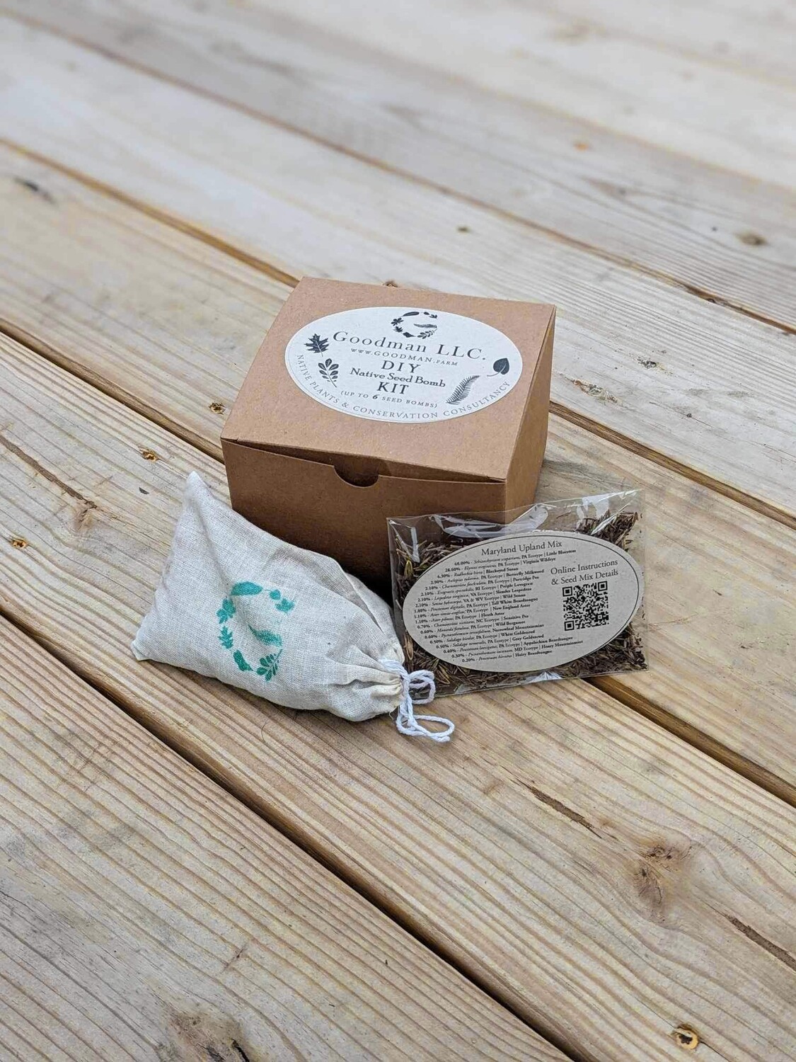Maryland Upland Mix Native Seed Bomb DIY KIT