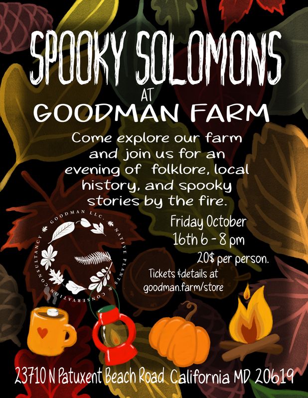 Spooky Solomons at Goodman Farm — October 16th