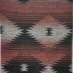 BLANKET THROW BUFFALO CROSS RUSTY