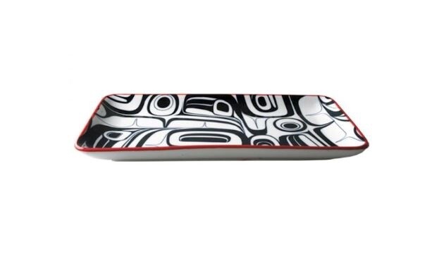 KITCHEN PORCELAIN PLATTER RAVEN