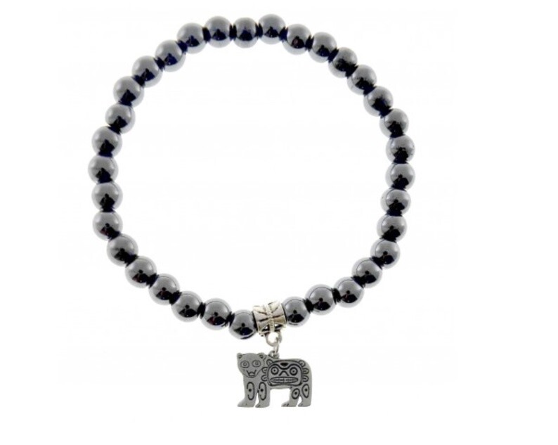 BRACELET HEMATITE BEAR