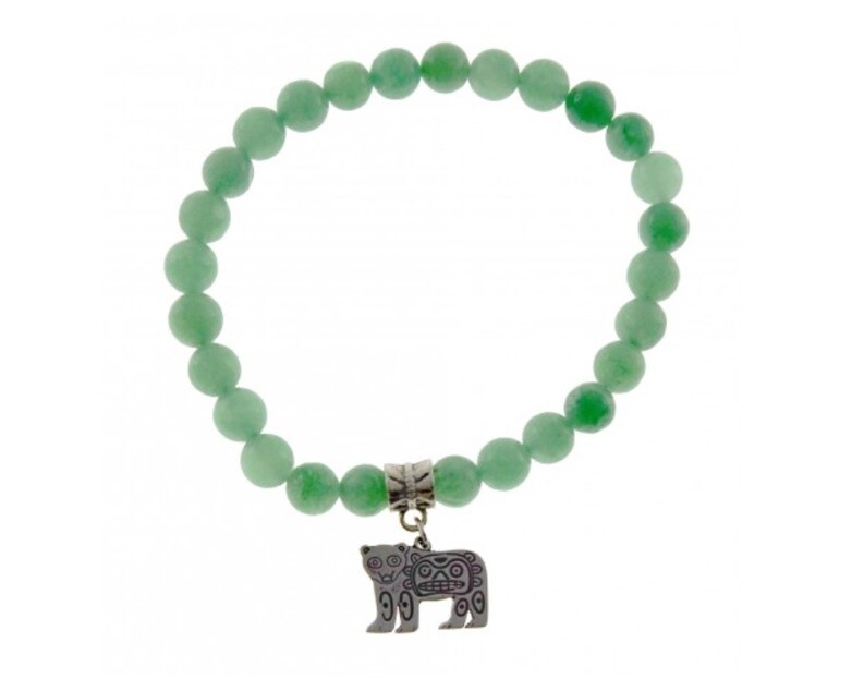 BRACELET MILK JADE BEAR