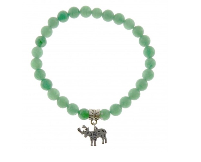 BRACELET MILK JADE DEER