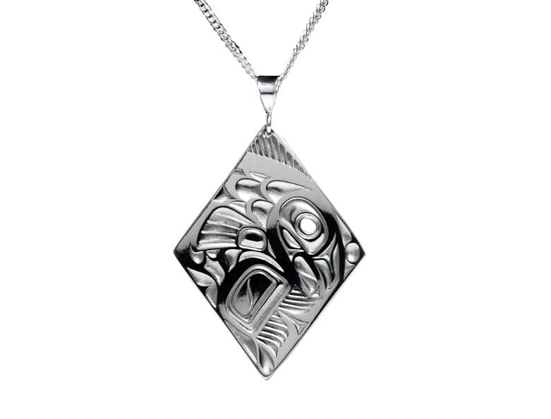 PENDANT - SALMON DIAMOND