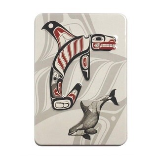 MAGNET METAL EMBOSSED KILLER WHALE