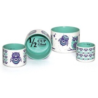 MEASURING CUP CERAMIC CUP OWLS