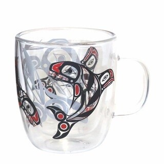 MUG GLASS RAVEN FIN KILLER WHALE