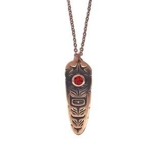 PENDANT - SACRED FEATHER RUBY