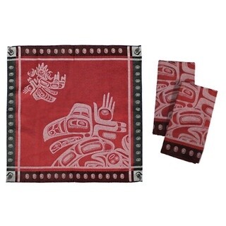 NAPKIN SET RUNNING RAVEN