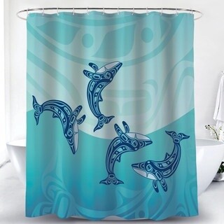 SHOWER CURTAIN HUMPBACK WHALE
