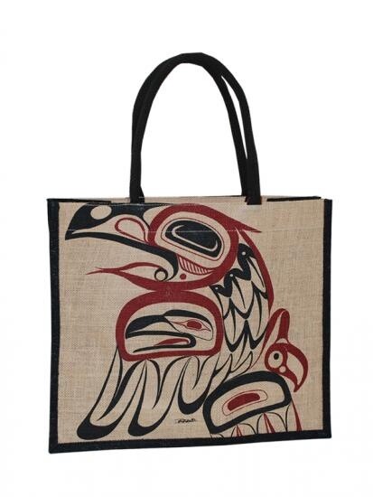 TOTE BAG JUTE RAVEN NATURAL