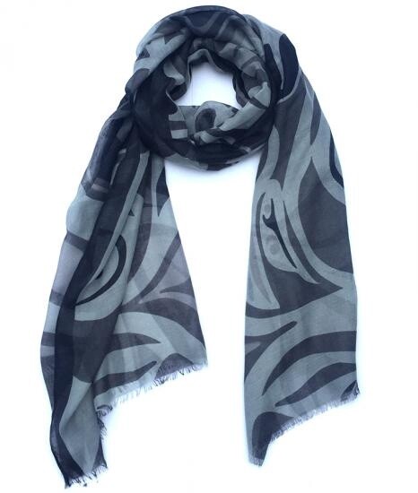 SHAWL POLY WOVEN RAVEN
