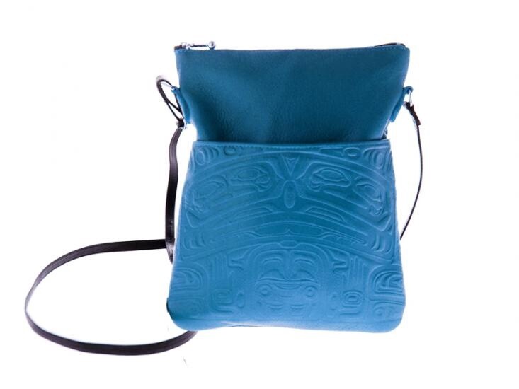 SOLO BAG BEAR BOX DEERSKIN TURQUOISE