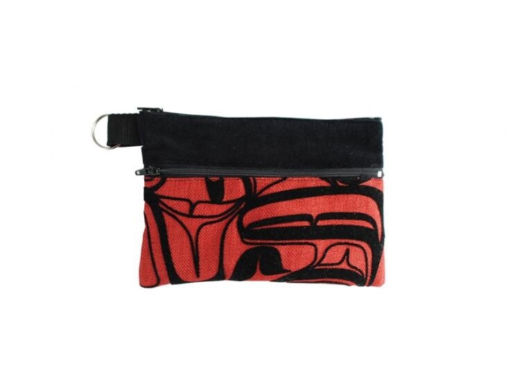 ZIP POUCH EAGLE RED
