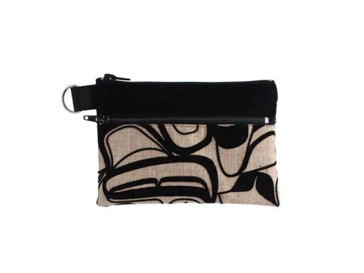 ZIP POUCH EAGLE BEIGE