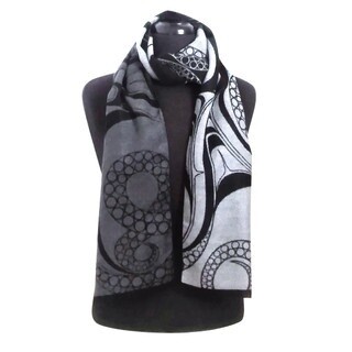 SCARF BRUSHED SILK SCARF OCTOPUS