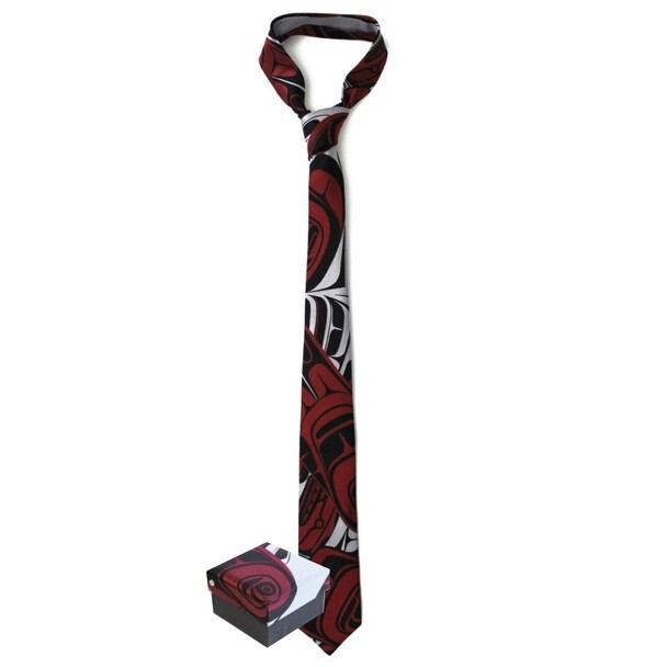 TIE NARROW POWER EAGLE SILK