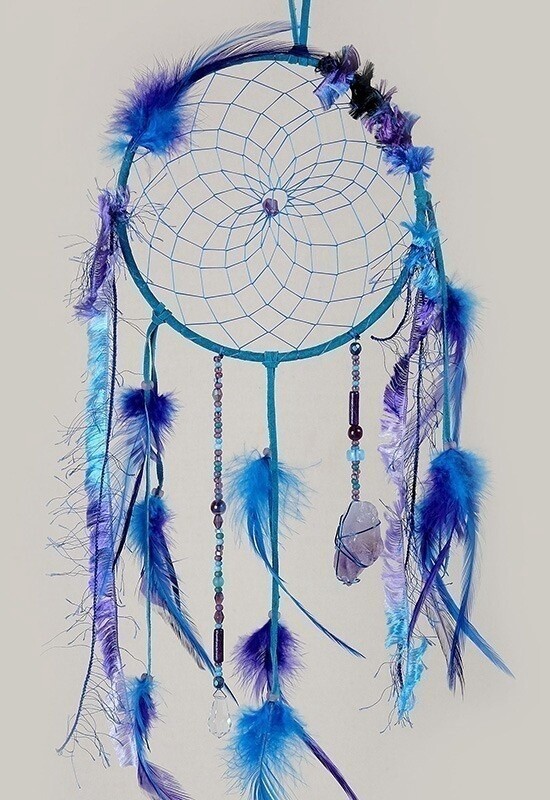 DREAMCATCHER 6&quot; MAGICAL, Style: TURQUOISE W/AMETHYST