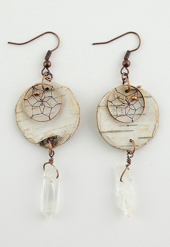 EARRINGS - BIRCH BARK