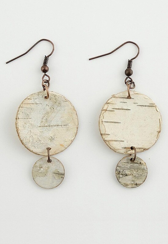 EARRINGS BIRCHBARK LARGE