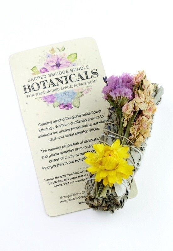 SMUDGE BOTANICAL SAGE AND LAVENDER /STRAWFLOWER